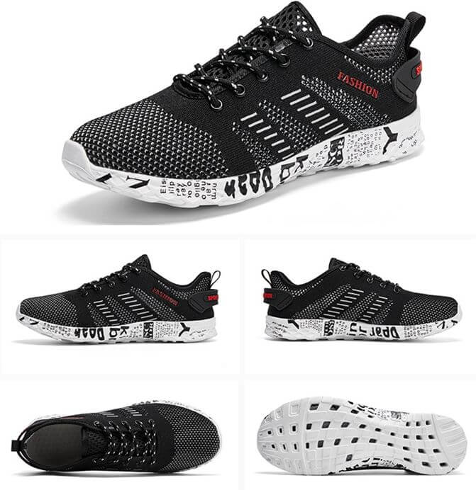 Chaussures d'eau Airflow Fashion Noir de chez Splash Shoes