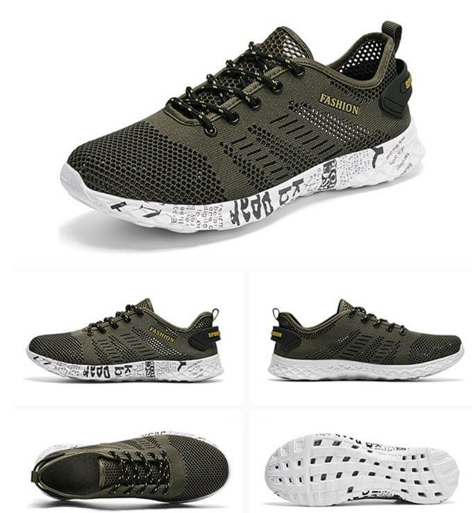 Chaussures d'eau Airflow Fashion vert de chez Splash Shoes