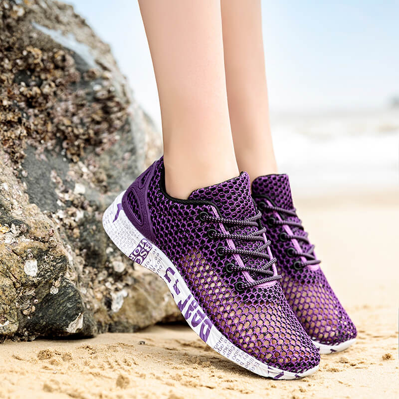 Chaussures d'eau pour femme de couleur Violette / Splash Shoes