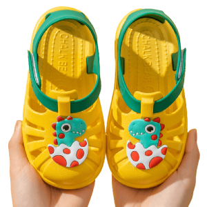 Sandales Plastique Dino Jaune - Aquashoes